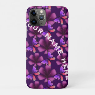 Custom and personalized floral Spiral Notebook iPhone 11 Pro Case