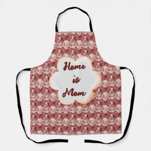 Custom and personalized mother's day floral gift  apron