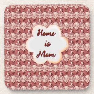 Custom and personalized mother's day floral gift  coaster