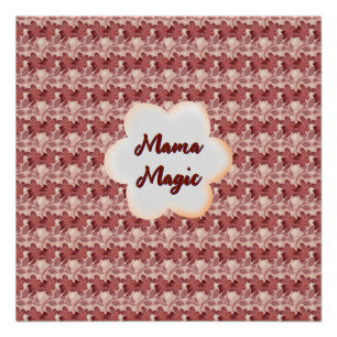 Custom and personalized mother's day floral gift poster