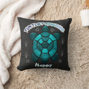 Custom and personalized turtle lover gift  cushion