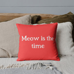 Custom Animal Pet Cat Lover Funny Quote Cute Red Cushion