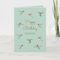 Custom Anna's Hummingbird Birthday