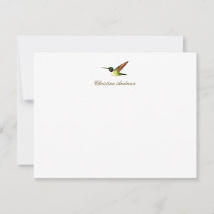 Custom Anna's Hummingbird Card