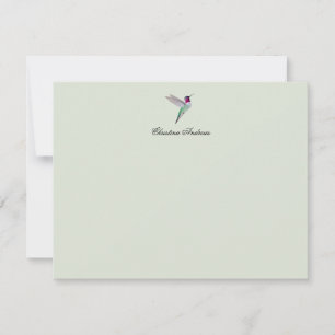 Custom Anna's Hummingbird Card