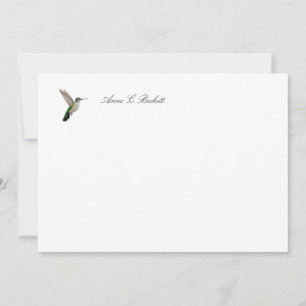 Custom Anna's Hummingbird Note Card