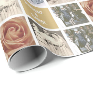 Custom Anniversary 51-Photo Collage Gift Wrapping Paper