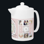 Custom Anniversary/Event 6 Photos Teapot<br><div class="desc">What a lovely,  meaningful and affordable way to mark their anniversary with a custom photo tea pot! Contact me through my homepage,  I'm here to help you customise that special gift,  and delighted to do so!</div>