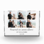Custom Anniversary Gift for Couple Engagement Gift Photo Block<br><div class="desc">Custom Anniversary Gift for Couple,  Engagement Gift</div>