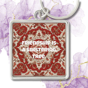 Custom Anniversary Gifts for Friends Persian Tiles Key Ring