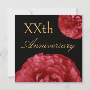 Custom Anniversary Invitation - RED Roses