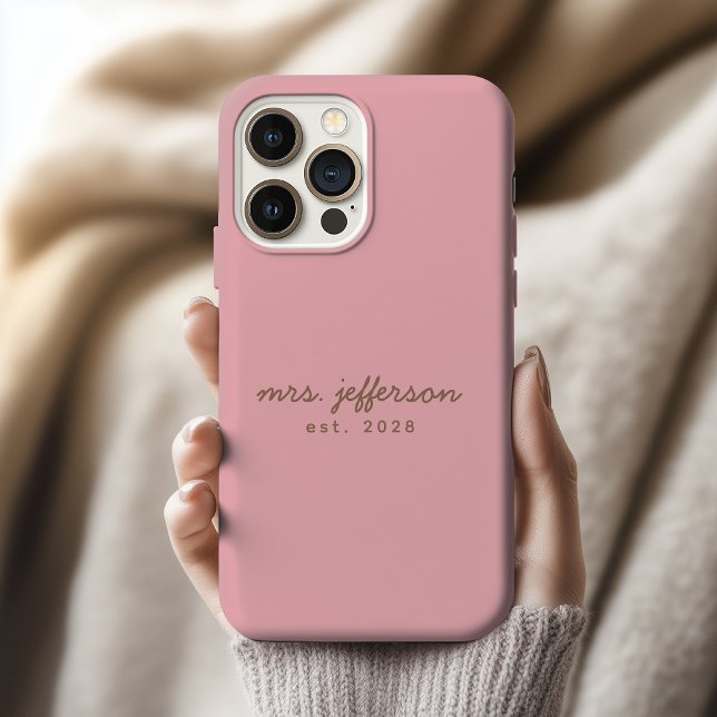 Custom Anniversary Phone Case Gift for Him or Her (Custom Wedding Gift for Mrs and Mr, Newlyweds, Wife & Husband, Anniversary Gift or Bridal Phone Case)
