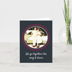 Custom Anniversary / Song & Dance Holiday Card
