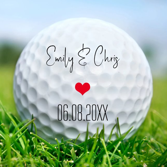 Custom Anniversary Wedding Party Favours Groomsman Golf Balls (Creator Uploaded)