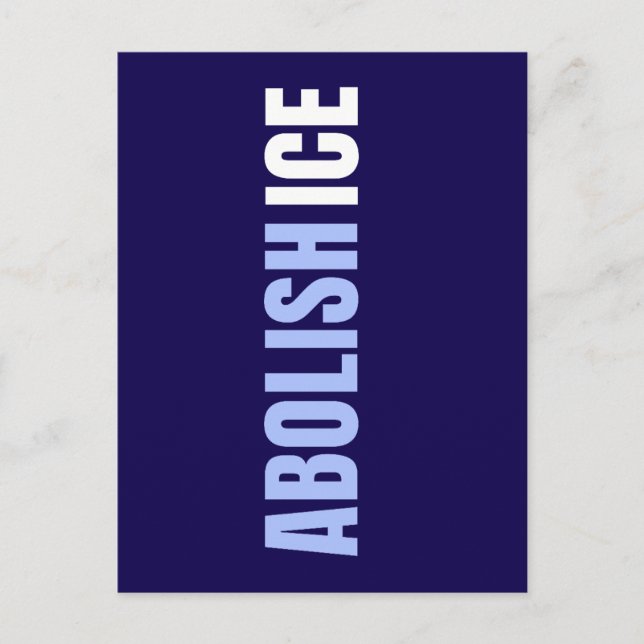 Custom Anti Abolish ICE Political Postcard (Front)