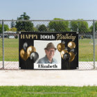 Custom Any Age Gold Personalised Photo Birthday