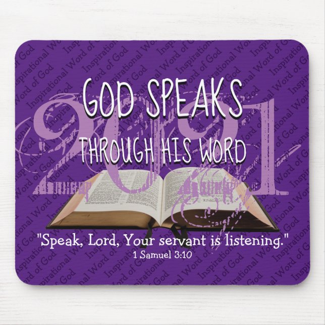 Custom ANY YEAR Christian Bible Mouse Mat (Front)