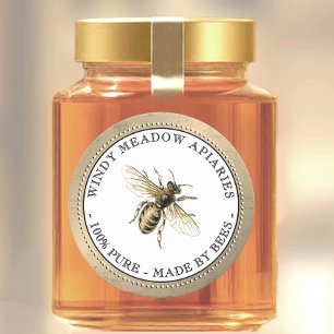 Custom Apiary Beekeeper Product Label Made By Bees