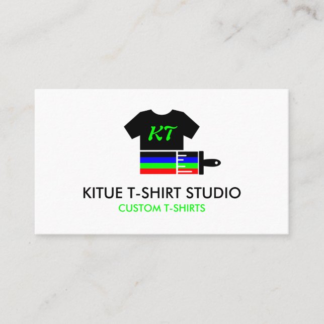Custom Apparels Shirt Heat Transfer Vinyl Business Card (Front)