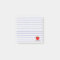 Custom Apple Lines Teacher Sticky Notes