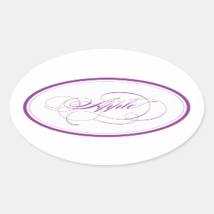 Custom_Apple Oval Sticker