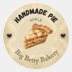 Custom Apple Pie Labels Personalised Bakery Pack