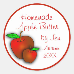 Custom Applesauce or Apple Butter Labels