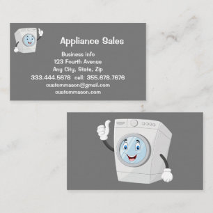 Custom Appliance Sales Business Card