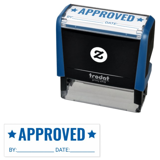 Custom Approved Business Self Inking Rubber Stamp (In Situ)