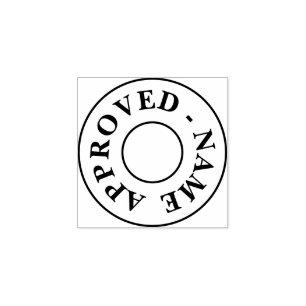 Custom Approved By Rubber Stamp