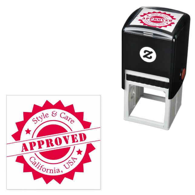 Custom Approved By You Professional Self-inking Stamp (In Situ)