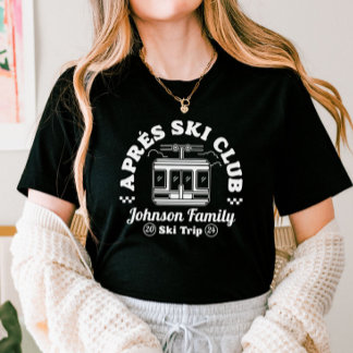 Custom Apres Ski Family Friends Ski Trip Group T-Shirt