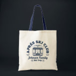 Custom Apres Ski Family Friends Ski Trip Group Tote Bag<br><div class="desc">Create lasting memories with our custom Ski Trip shirt for families, friends, or groups. This Custom Family Ski Trip shirt is perfect for celebrating your snow adventure. Personalise with your family name or group trip details to make it uniquely yours. Ideal for ski enthusiasts and winter vacation souvenirs, it is...</div>