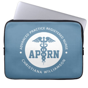 Custom APRN Advanced Practice Registered Nurse Laptop Sleeve