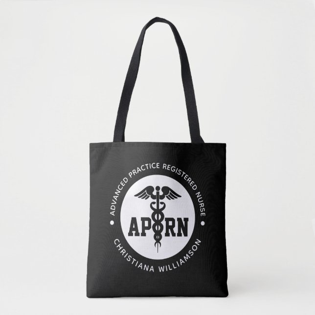 Custom APRN Advanced Practice Registered Nurse Tote Bag (Front)