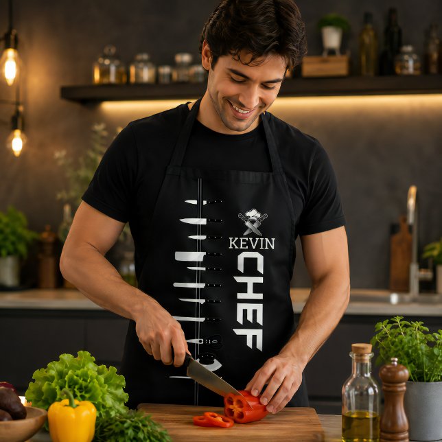 Custom Apron CHEF With Personalised Name (Creator Uploaded)