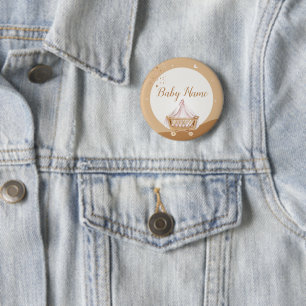Custom Aqiqah Celebration Button Baby Shower Favou