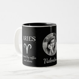 Custom Aries Zodiac Mug with Name & Traits