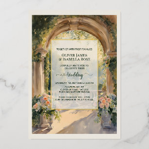Custom Art Cliveden House Wedding Invitation