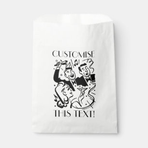 Custom Art Deco Cocktail Party Favour Bags