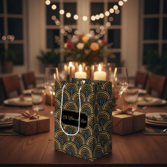 Custom Art Deco Embroidered-Style Paper Bag  (Creator Uploaded)