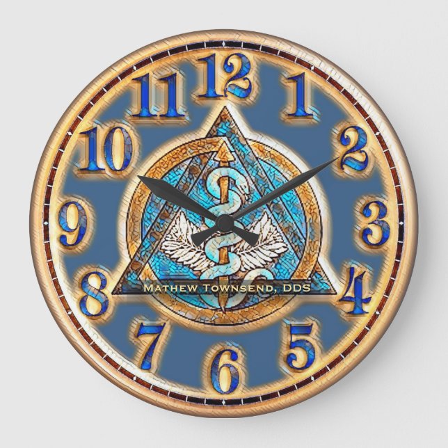 Custom Art Dental Clock (Front)