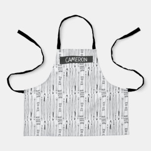 Custom Art Doodle All-Over Print Apron