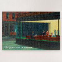 Custom art, "Nighthawks" by Edward Hopper, 1942.