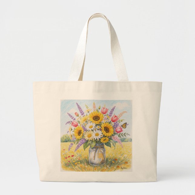 Custom Art Tote Bag – Stylish & Eco-Friendly (Front)