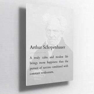 Custom Arthur Schopenhauer inspirational Poster
