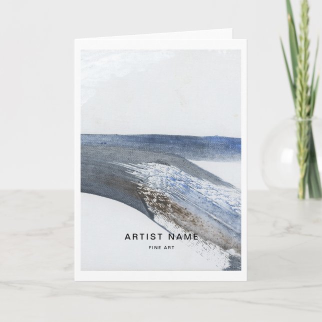 Custom Artist Greeting Card Template (Front)