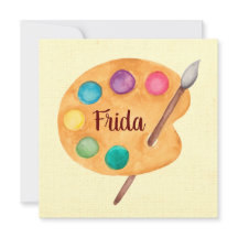 Custom Artist NAME - Art classe teacher card