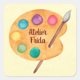 Custom Artist NAME - Art classe teacher fair Square Sticker