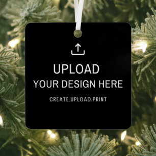 Custom Artwork, Photo, or Design Metal Tree Decoration